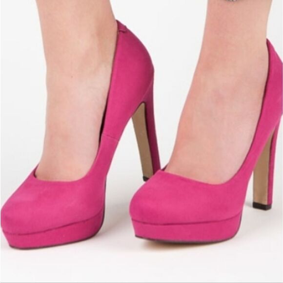 BRAN NEW MICHEAL KORS VICES SUEDE HEELS ON THE PLATFORMS PUMP - Picture 1 of 16